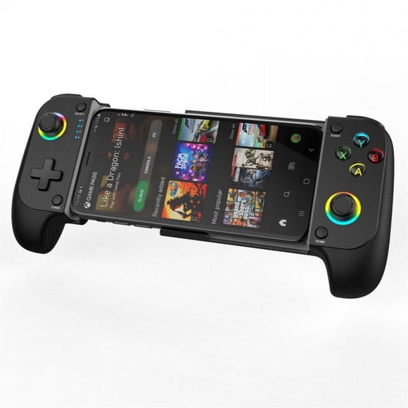 STK-7009F Wireless Stretching Extendable Gaming Controller Multifunctional Joystick Pad for iPhone Android Devices Black