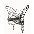 thumbnail image 5 of Hi-Line Gift 45 in Metal Butterfly Chair Black Garden Bench, 5 of 5