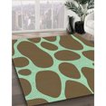 thumbnail image 3 of Ahgly Company Machine Washable Indoor Square Transitional Saddle Brown Area Rugs, 7' Square, 3 of 7
