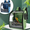 thumbnail image 2 of lionlar Bird Backpack Pet Backpack Non-Slip Floor Cushion Travel Parrot Cage Light Clear Blue, 2 of 8
