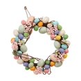 thumbnail image 1 of Easter Colorful Egg Wreath Bunny Wall Hanging for Holiday Window Fence 35cm, 1 of 3