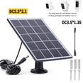 thumbnail image 4 of Surveillance Camera Doorbell Low Power Consumption Solar Charging Panel Outdoor Solar Panel 3W 5V High Efficiency Monocrystalline Silicon, 4 of 5