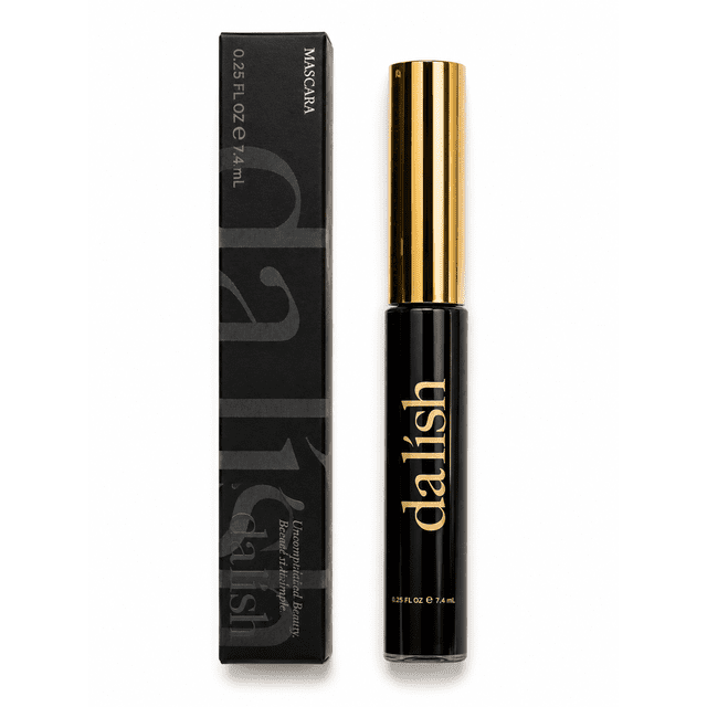 da lish cosmetics - Flake-Free Volumizing Mascara – Smudge-Proof, Buildable Formula – Black