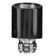 thumbnail image 2 of Carbon Fiber Style Car Modified Single Outlet Exhaust Pipe Muffler Tip Tail Throat 54-101mm, 2 of 9