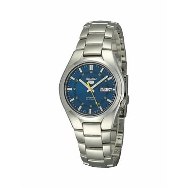 Seiko Men's 5 Automatic SNK615K Blue Stainless-Steel Self Wind Dress Watch