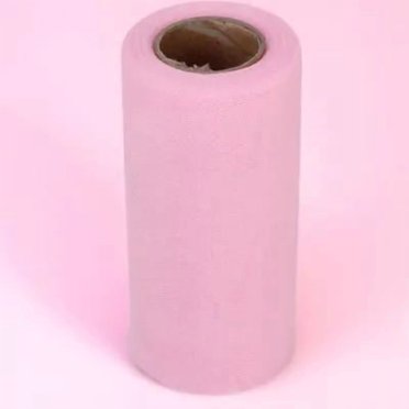 SHOWERORO Rolls of Tulle Tulle Craft Decoration Pink 1Pcs Wrap for Wedding