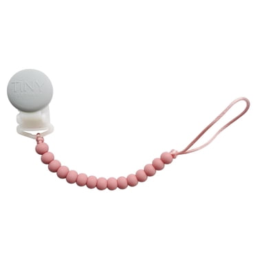 Tiny Teethers Clip-On Silicone Pacifier Clip for infants, 4.5" Silicone Pacifier Clip
