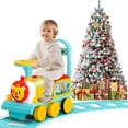 thumbnail image 2 of Gymax Train Électrique 6 V pour Enfants, Jouet de Train Motorisé avec Piste et 6 Roues, Bleu, 2 of 10