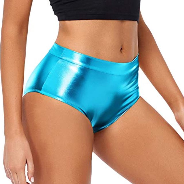 Women High Waisted Booty Shorts Rave Bottoms Sexy Comfortable Club Dancing Wear