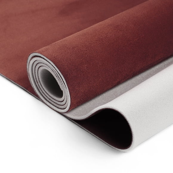 Unique Bargains Tissu Suède 160g Tissu de Toit 74 Pouces L x 60 Pouces L Bordure Intérieure Réparation de Toit Bricolage Remplacement Mousse pour Voiture Camion RV SUV Automobile Bordeaux 1 Pce