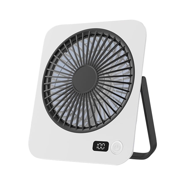 2025 Desktop Fan Home Office Outdoor Camping Portable Wall Mounted Fan Digital Display -thin Small Fan