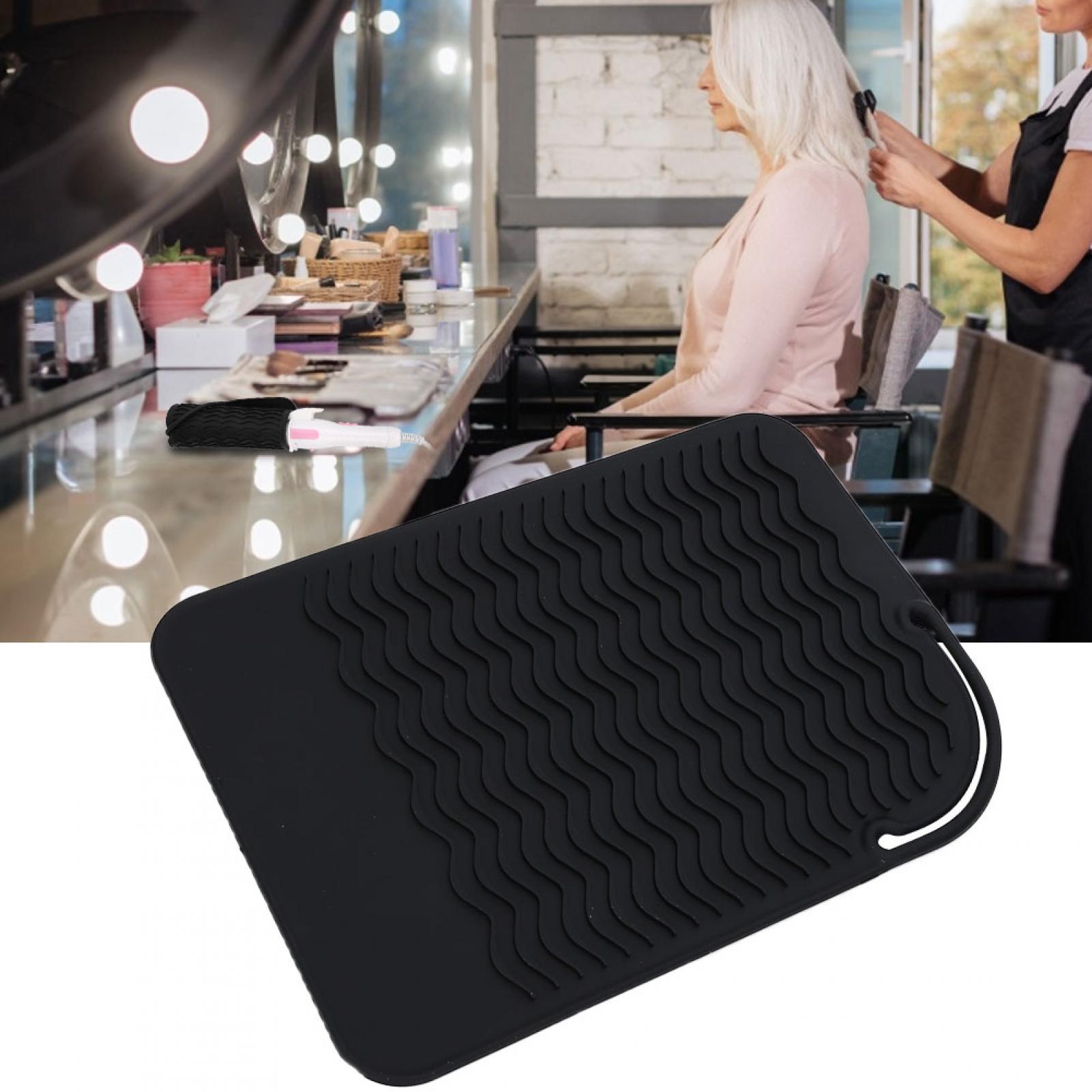 Filfeel Silicone Heat Resistant Cover, Hair Straightener Pad, For Hair Styling Waver Home Use Hair Salons