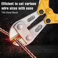 thumbnail image 2 of Bates- Bolt Cutter, 14", Yellow, Chain Lock Cutter Heavy Duty, Bolt Cutters Heavy Duty for Locks, Screw Cutter, Chain Link Fence Cutter, Bolt and Wire Cutter, Chain Lock Cutters, Bolt Cutter Tool, 2 of 5