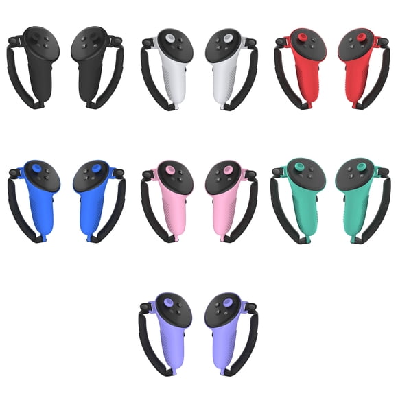 VONKY Lot de 2/lot Housse de Poignée de Manette Pratique et Commode pour Meta Quest 3 Protection Complète Premium Rose