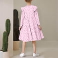 thumbnail image 5 of JDQJBZ Robe à Manches Longues pour Enfants, Imprimé de Cœurs, à Volants Superposés, Tenue d'Été Décontractée, 5 of 5