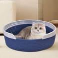 thumbnail image 4 of Jubipavy Cats And Dog Nests Small Pet Round Rope Nests Small House Easy To Clean Dog And Cats Nests In Summer Hand Woven, 4 of 6