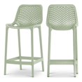 thumbnail image 1 of Meridian Furniture Mykonos Tabouret de Patio Extérieur Menthe (Ensemble de 4), 1 of 8