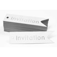 thumbnail image 2 of Inkdotpot Pack Of 50 Invitation Party Favor Paper Tags Craft Real Silver Foil Hang Tags, 2 of 6