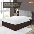 thumbnail image 3 of SGI Bedding 12 Inch Pleated Bed Skirt | Microfiber Bed Skirt | Fade Resistant, Wrinkle Free, Anti-static, Decorative, Extra Storage Space, Clutter-Free | King-12", Chocolate, 3 of 5