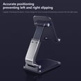thumbnail image 3 of Desktop Cell Phone Holder Stand Foldable Phone Stand for Desk - Height Retractable Cell Phone Holder Portable Cellphone Cradle Desk Phone Holder Stand for Office, 3 of 8