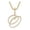 O, variant on Letter Pendant Diamond Necklace Men's Chain Women's Chain Pendant Capital Letter Pendant Hip Hop Jewelry