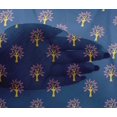 thumbnail image 4 of oneOone Viscose Chiffon Fabric Floral & Flying Swan Block Print Fabric By The Yard 42 Inch Wide, 4 of 4