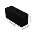 thumbnail image 3 of Vacemry Compartment Pen Holders Storage Box, Multi Functional Divided Desktop Organizer For Pens Cosmetics Stationery, Plastic Desktop Organizer For Home Office Study Desk Dressing Table Shelf Decor, 3 of 6