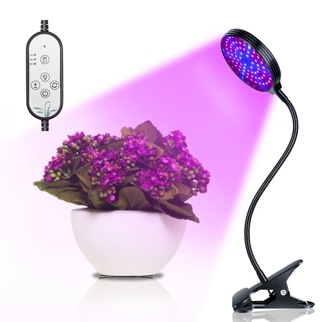 Graflsoa Lampe de Croissance pour Plantes à Pince USB Réglable 15 W avec Spectre Rouge/bleu, 5 Niveaux de Luminosité et 3 Modes, Flexible à 360°, Homologuée IP66, Durée de Vie de 30 000 H