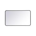 thumbnail image 1 of Elegant Decor MR802440BK 24 x 40 in. Soft Corner Metal Rectangular Mirror, Black, 1 of 1