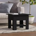thumbnail image 1 of vidaXL Coffee Table Black 55x55x42 cm Engineered Wood, 1 of 4