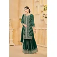 thumbnail image 3 of Custom Made Pakistani Straight Kurti Georgette With Sharara Suit Wedding Special , 3 of 4