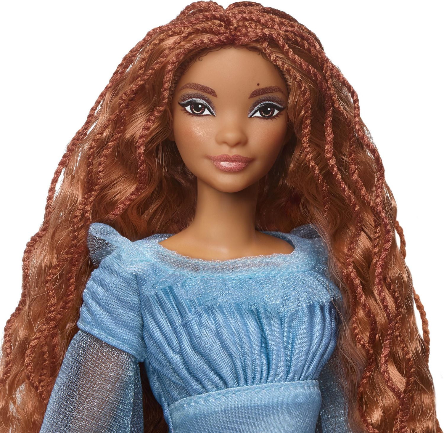 Disney The Little Mermaid Ariel Fashion Doll on Land in Signature Blue Dress, Toys Inspired by Disney’s The Little Mermaid​​