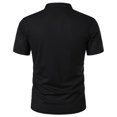 thumbnail image 5 of FhsagQ Men's Shirts Mens Shirts Male Spring and Summer Breathable Short Sleeve T Shirt Solid Color Button Lapel Pocket Bottoming Shirt Mens Shirts Tops White Mens Shirts Patterned Super Fit Black M, 5 of 5