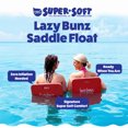 thumbnail image 2 of TRC Recreation Selle d'Eau en Mousse Lazy Bunz pour Piscine, Chaise Longue Flottante, Rouge, 2 of 9