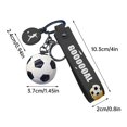 thumbnail image 3 of Personalized Football Keychain for Men - Stainless Steel Sports Jewelry Gift for Players, Coaches & Fans, 3 of 8