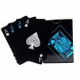 thumbnail image 2 of 54pcs Fine-quality PVC Poker Waterproof Black Playing Cards Creative Gift Practical Poker Gaming Cards, 2 of 3