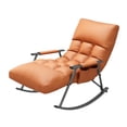 thumbnail image 2 of simhoa Rocking Chair Adjustable Backrest Casual Armchair for Bedroom Camping Office Orange, 2 of 8