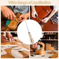 thumbnail image 4 of 7PCS Leather Sewing Awl Needle-with Copper Handle, 3 Rolls 50 M Nylon Cord Thread and 2PCS Thimble for Shoes Repair, 4 of 7