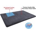 thumbnail image 3 of EcoNesxp Travel Playground 48"X30" Multi-Function XL Extra Large Luxury Cool Memory Foam Velvet Fleece Rug Mat Fitness Yoga, 3 of 5