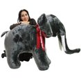 thumbnail image 1 of Personalized Giant Stuffed Elephant 48 Inch Soft American Made Big Plush Realistic Jungle Animal, 1 of 1