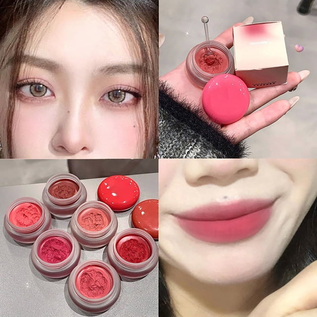 FSTDelivery Beauty & Personal Care! Multi Purpose Soft Matte Makeup Pudding Can Powder Blusher Suitable For And Cheeks, Makeup Set Christmas Gift for Women Girlfriend Makeup Set