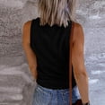 thumbnail image 4 of Yuyuzo Débardeurs Grande Taille pour Femmes Été Décontracté Sans Manches Col Rond Basique Camisole Côtelée Ajustée, 4 of 7