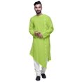 thumbnail image 2 of Atasi Kurta de Designer à Boutons pour Garçons, Kurta Ethnique Indienne en Coton Flex, 2 of 7