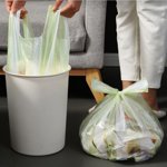 LSLJS Clear Trash Bags Undershirt Type Garbage Bags Hands Avoid Household Disposable Thick Portable Plastic Bags Trash Bags