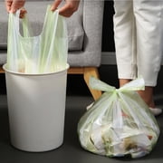 Cagogo 2Pcs Undershirt Garbage Bags, Hands Free Tear Off Disposable Trash Bags for Kitchen Bathroom, Extra Thick Leak Proof Plastic Bags 60 Count, Large Household Heavy Duty Garbage Bags for Home