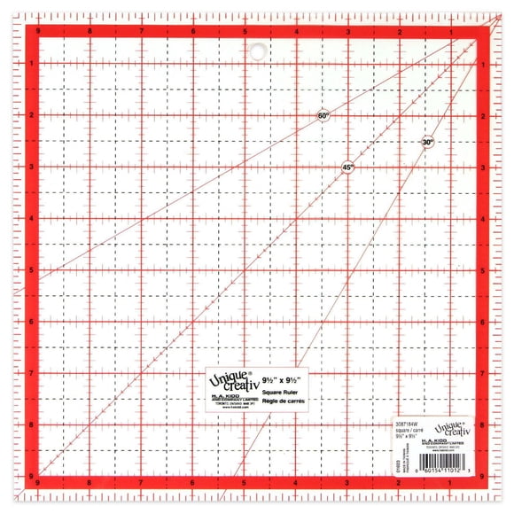 SEW EASY Square Quilting Ruler, Medium - 24.1 × 24.1 cm (9½ × 9½ in)