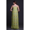 thumbnail image 2 of Bimba Vert Pâle2 Oiseau Baies Rouges et Bulbul Tenue de Nuit pour Femmes Nuisette Imprimée Robe Maxi à Bretelles Spaghetti Vêtement de Nuit X-Grand, 2 of 5