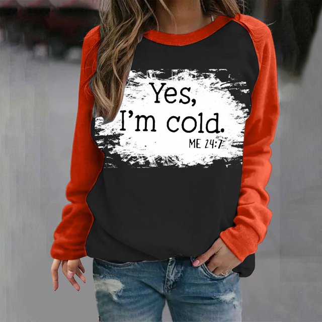 50 % de Rabais Liquidation Chandail en Molleton Surdimensionné pour Femmes 2023 T-shirt Imprimé Manches Longues Blouse Col Rond Hauts Décontractés Chandail en Molleton