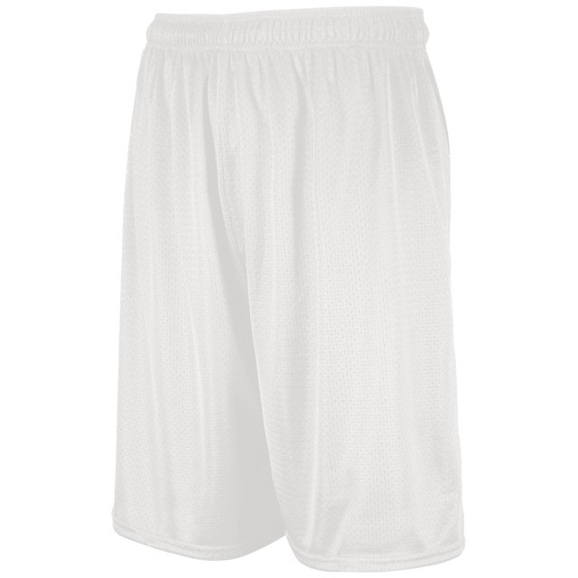 Russell Athletic 9 Shorts en Maille Tricotée Dri-Power, m, Blanc