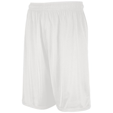 Russell Athletic 9 Shorts en Maille Tricotée Dri-Power, S, Blanc